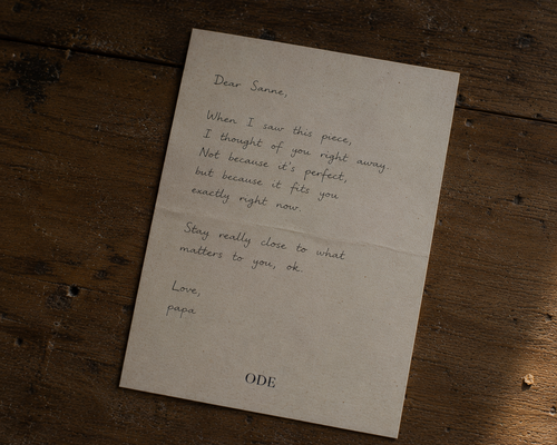 Handwritten ODE gift card