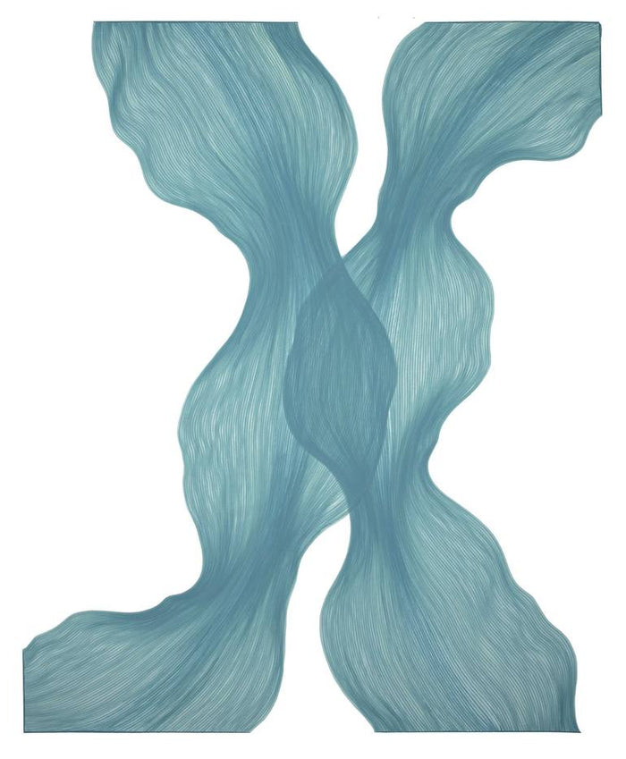 ODE Art Selection chosen ink on paper neuroaesthetics artwork to support a transformation from Alone to Feeling Held.