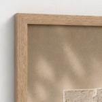 Detail of BELONG oak frame, revealing natural sculptural surfaces.