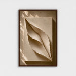EMBRACE textured contemporary artwork with sculptural layers inspired by softness and protection.