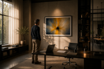 Contemporary fine art created to support clarity, focus and reflection at the workspace.