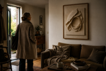 HOME displayed in a warm living room, bringing comfort, texture and a sense of belonging to the space.